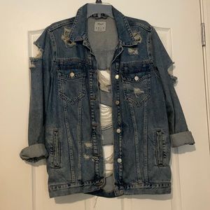 Vintage Ripped denim jacket